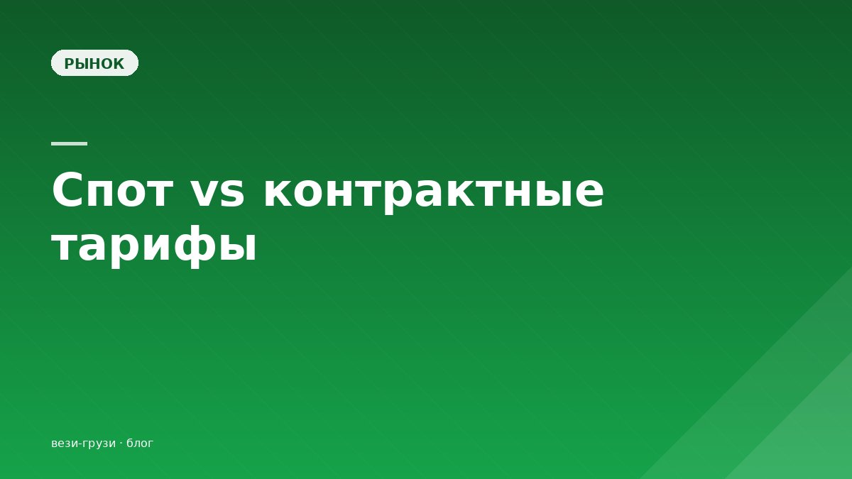 Спот-цены vs контрактные тарифы